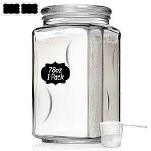 lot 4478 image: ComSaf Glass Jar 2400ml with Airtight Lid