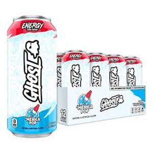 lot 5494 image: Ghost Energy Drink Merica Pop Flavor 12-Pack 16oz Cans