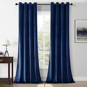 lot 19868 image: Guibaf Window Treatment Curtains 52x90 Inches Blue