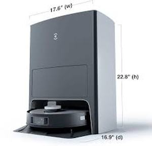 lot 19888 image: Ecovacs OMNI Station Docking Station Model and Self-Emptying Vacuum CH2103 (Minor Cosmetic Damage)(Vacuum Missing Filter)