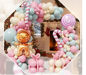 lot 2474 image: Christmas Balloon Party Supplies Set