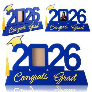 lot 2089 image: Leinuosen 1 Pcs Graduation Gift for Wooden Picture Frame with Tassel Holder Photo Tabletop Display for College High School Graduate(2026,Blue)