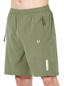 lot 2151 image: NORTHYARD Mens Athletic Running Shorts Gym Workout 795 Quick Dry Lightweight Sports Basketball Tennis 3 Zipper Pockets LightGreen S