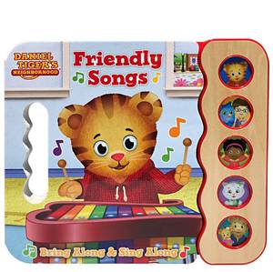lot 2192 image: Daniel Tiger Friendly Songs Childrens 5-Button Song Book - Sing and Read with Daniel Tiger and Friends