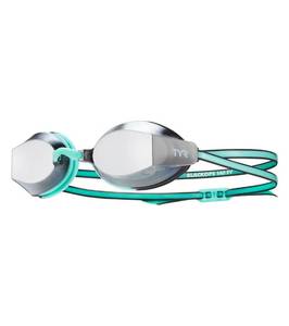 lot 2203 image: TYR Black Ops 140 EV Racing Mirrored Swim Goggles Womens Black