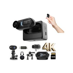 lot 2217 image: 4K Body Action Mini Camera - Thumb POV 64GB Cam with Audio & Video Recording, 6-Axis Image Stabilization - IPX7 Waterproof - Outdoor Indoor Hands-Free Wearable Cams for Cycling Travel Vlog Swim