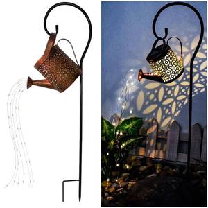 lot 4133 image: Solar Lanterns Outdoor Waterproof,Metal Watering Can Garden Decor Ornaments,Yard Art Hanging Path Lights,Outside Patio Decorations,Gardening Birthday Gifts for Mom Grandma Women,with Hook, Large