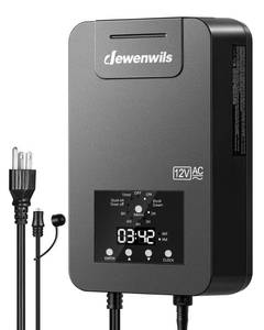 lot 5561 image: DEWENWILS 200W Low Voltage Landscape Transformer with Photocell Sensor & Timer, 120V AC to 12V14V AC, Weatherproof Outdoor Landscape Lighting Transformer for Garden Lights, Spotlights, Steplights
