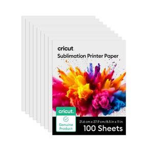 lot 5596 image: Cricut Sublimation Paper - 100 Sheets (8.5 x 11) - Letter Size (120gsm)