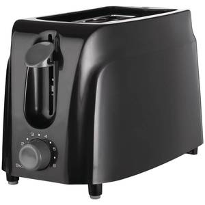 lot 5611 image: Brentwood Cool Touch 2-Slice Toaster Kitchen Supplies, Black, TS-260B