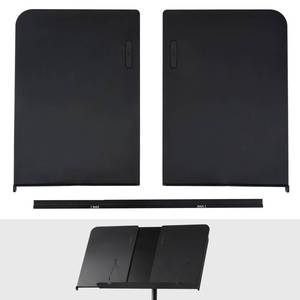 lot 5622 image: Vekkia Music Stand Extenders, Panel 8.7 IN � 12.2 IN (2 PC), Fits Panel Music Stand with The Width of 20.5 IN or Less, Max Assembled Width 25.2 IN.