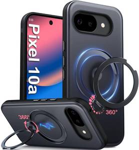lot 6271 image: Oneagle 360° Spin Magnetic Stand for Google Pixel 10a Case Translucent Fit for MagSafe, Matte Hard Back Slim Pixel 10a Phone Case 6.3 with Rotatable Kickstand Ring 15FT Mil-Grade Shockproof 2 Pack