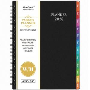 lot 6297 image: 2026 Planner - Planner 2026, 2026 Planner Weekly and Monthly with Tabs, Jan 2026 - Dec 2026, 6.25 � 8.3, Strong Twin-Wire Binding 2 Pack