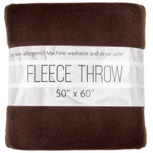 lot 6355 image: 50x60 Throw Blankets, Ultra Soft Hypoallergenic Fleece Fall Throw Blanket for Livingroom, Couch, Chair, Bed, Brown