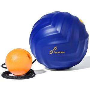lot 6359 image: Sportneer Massage Balls for Trigger Point Therapy, Lacrosse Ball with String, Muscle Myofascial Massage Balls for Deep Tissue Release Foot Plantar Fasciitis,Hard Ball for Back Shoulder Relax- Blue