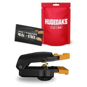 lot 6362 image: HUGEOAKS JE-PRO Jaw Exerciser for Men and Women, Resistance Adjustable, 46-130 LBS, Jaw, Face and Neck Exerciser, Powerful Jawline Trainer - Slims and Trims the Face (1 Pack)