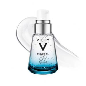 lot 6383 image: Vichy Mineral 89 Booster, Pure Hyaluronic Acid Serum for Face with Polyglutamic Acid for Skin Barrier Repair, Plumps & Hydrates, Lightweight Hydrating Serum, Oil-Free, Non-Sticky, 1.01 Fl Oz