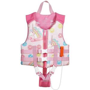 lot 6392 image: HeySplash Toddler Swim Vest, Kids Swimming Jacket Toddler Floaties with Adjustable Strap, Float Jacket for Puddle Pool Jumper, Beach, Boating, Learn to Swim Aid Fits 3-6Years30-50Lbs, Pink