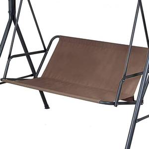 lot 6397 image: Typutomi Swing Seat Cover Replacement - 600D Thickened Oxford Waterproof Chair Bench Outdoor Cushion for 23 Seat Patio Garden Swing Chair (Coffee, M - 43.3x17.7x21.7in)