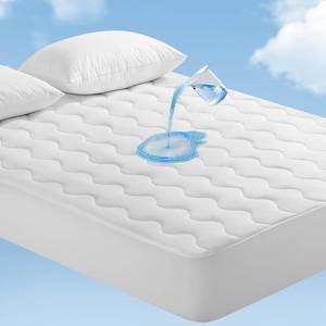 lot 9127 image: Elegear Queen Cooling Mattress Pad for Hot Sleepers, Waterproof & Cool-to-Touch Mattress Topper with Arc-Chill 3.0, TriSupport 3D Grid, Soft Fluffy Feel, Machine Washable, Deep Pocket Up to 18