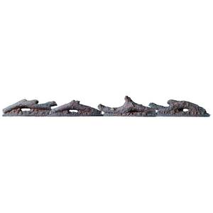 lot 9159 image: dainiqukanhai Electric Fireplace Wall Fireplace Recessed Electric Fireplace Synthetic Resin Decoration Electric Transparent Logs Flame Suitable for 42 Electric Fireplaces 4Pieces