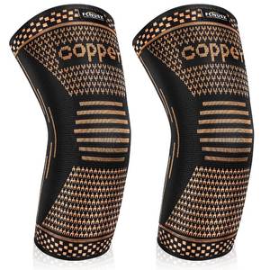 lot 10075 image: FCNUSX Copper Elbow Brace Compression Sleeves for Pain Relief Men & Women, Arm Support Forearm Pads Braces for Tendonitis, Tennis, Golfers, Arthritis, Weightlifting (X-Large, Black)