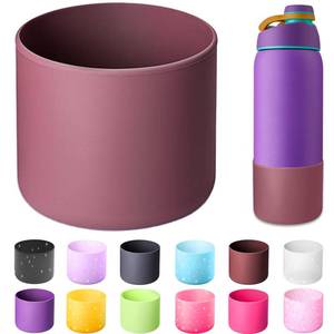 lot 10488 image: ALLVANA Silicone Water Bottle Boot for Owala 40 oz, Anti-Slip Protective Sleeve for Owala FreeSip, Twist & Flip Stainless Steel Water Bottle, Protective Bottom Base Cover