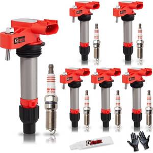 lot 11420 image: GBTAD Upgraded Ignition Coil Pack & Spark Plug For Buick Allure Enclave LaCrosse, For Cadillac ATS XTS CTS SRX STS Chevy Impala Malibu Equinox Traverse GMC Canyon Acadia Terrain Saturn 3.0 3.6 V6