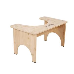 lot 11436 image: Bamboo Toilet Stool �� Ergonomic, Eco-Friendly, Non-Slip Bathroom Stool for Healthy Digestion, Improved Posture & Comfortable Squatting Position, Compact & Space-Saving Design
