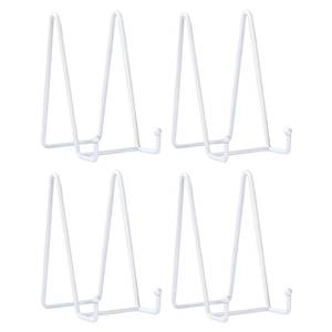 lot 11445 image: LIONWEI LIONWELI White Decorative Plate Stand Holder Picture Frame Stand Easel Display Stand