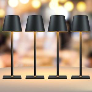 lot 11457 image: Yogaret 4 Pack Rechargeable Cordless Led Table Lamps,Cordless Lamp with 6000mAh Battery Operated, Portable IndoorOutdoor Table Lamp for Patio Restaurant Home Dinner Dining Kitchen
