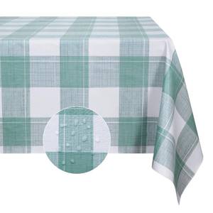 lot 12023 image: Romanstile Rectangle Plastic Tablecloth, 100% Waterproof Oil-Proof Checkered PVC Table Cloth, Heavy Duty Vinyl Table Cover for Dining, Camping, Picnic, Outdoor - 54 x 120 Inch, Sage Green Checkered