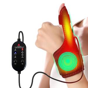 lot 12051 image: Heated Wrist & Thumb Wrap with Vibration Massage, Portable Heating Pad for Hand Pain, Arthritis & Carpal Tunnel Discomfort, 3 Heating & Massage Modes with Auto Shut Off