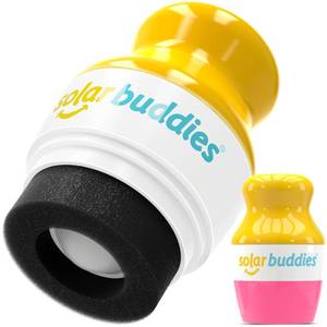 lot 12437 image: Solar Buddies Sunscreen Applicator - Single Pink - Refillable Roll on Sponge Sunscreen, Suncream & Lotion Applicator For Kids, Adults & Families - Holds 3.4fl oz, Perfect Size for Travel