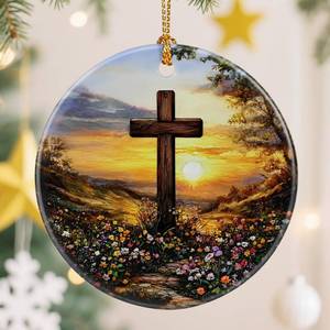 lot 18335 image: (Lot of 3 Boxes) Christmas Ornament, Christian Cross Ornaments, Xmas Decor, Christmas Tree Ornaments, Xmas Decorations for Tree, Holiday Ornament, Cross Gift, Christian Gift, Religious Spiritual Gifts