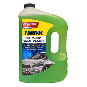 lot 18399 image: Rain-X 620191 Car Wash - 100 fl oz. High-Foaming, Concentrated Formula for Greater Cleaning Action, Safely Lifting Dirt, Grime and Residues for an Exceptional Clean