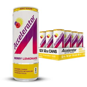 lot 19992 image: Accelerator Active Energy Berry Lemonade 12 fl oz Can (Pack of 12)