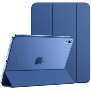 lot 20171 image: JETech Case for iPad (A16) 11th Generation 11 Inch 2025  iPad 10th Generation 10.9 Inch 2022, Slim Smart Cover with Hard PC Translucent Back, Supports Touch ID, Auto WakeSleep (Navy Blue)