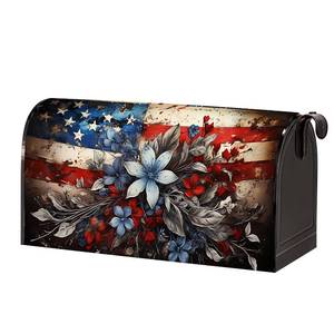 lot 20177 image: YOPINCO Patriotic American Flag Magnetic Mailbox Cover 18x21 - Standard Size July 4th Independence Day Home Garden Yard Decoration