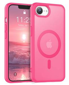 lot 20243 image: Temdan for iPhone 17e Case & iPhone 16e Case, Compatible with Magsafe, Anti-Yellowing, Military-Grade Protection, Shockproof Slim Magnetic Phone Case Cover, Rose Red