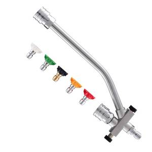 lot 20246 image: Realyou Foam Cannon Dual-Connector Accessory, Pressure Washer Double Tip Attachment for Foam Cannon, Pressure Washer Accessories with 14 Quick Connect for Car Wash, 5 Pressure Washer Sprayer Nozzles