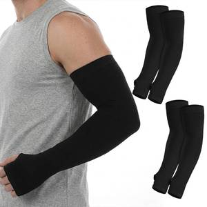 lot 20249 image: Grevosea 2 Pairs Arm Sleeves for Women, Cooling UV Sun Protection Golf Sleeves Sports Compression Tattoo Cover Up Sleeve (black)