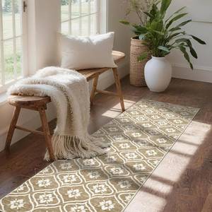 lot 20251 image: EcoNest 2x6 Boho Rugs, Washable Rug for Living Room Low Pile Geometric Area Rugs Soft Moroccan Rug Print Pattern Non Slip for Indoor Kitchen Bathroom