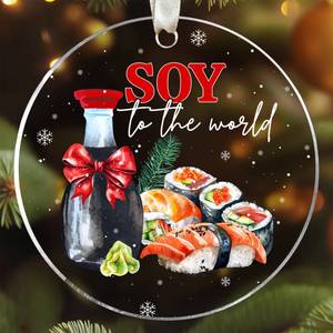 lot 20253 image: UMACVN Sushi Christmas Ornament - Sushi Ornaments for Christmas Tree, Japanese Food Ornaments - Foods Gifts for Japan Lovers - Acrylic Ornament 2025