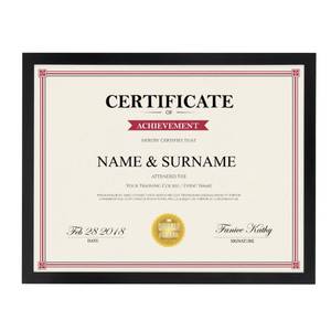 lot 20272 image: Giftgarden 8.5x11 Picture Frame Black, Certificate Award Document Diploma 8.5 by 11 Thin Frame for Wall Tabletop Display, Single