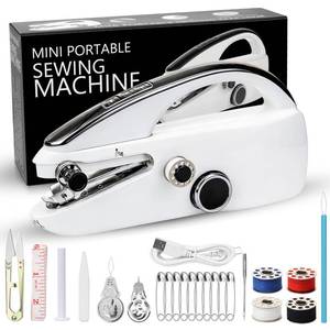 lot 20292 image: Handheld Sewing Machine, Portable Mini Sewing Machine with Dual Speed & USBBattery Power, Electric Small Sewing Machine for Beginners & Adults, Emergency Repairs, DIY on Clothes, Jeans, Bags, Crafts