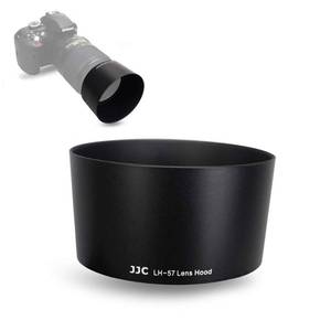 lot 20294 image: JJC Reversible Lens Hood Shade for Nikon AF-S DX NIKKOR 55-300mm f4.5-5.6G ED VR Zoom Lens on NikonD3400 D3500 D5600 D7100 D7500 Replaces Nikon HB-57, Compatible with 58mm Filter and Lens Cap