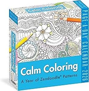 lot 2066 image: Calm Coloring 2026 Page-A-Day Calendar