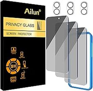 lot 4107 image: Ailun Privacy Glass Screen Protector for iPhone 16 Plus
