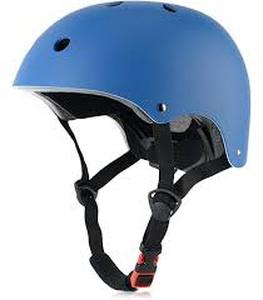 lot 9120 image: Ouwoer Bike Skateboard Helmet Blue with Adjustable Fit System